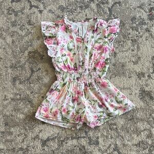 Janie and Jack girls floral romper